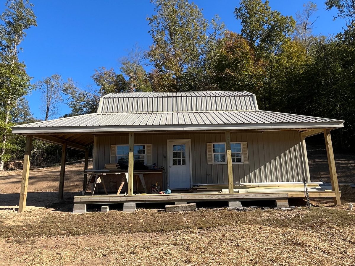Front porch of the addition